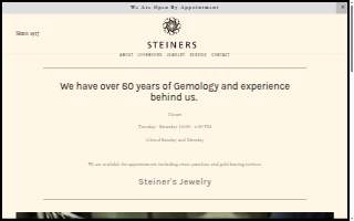 Steiners Jewelry website