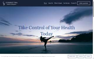 Symmetra Health and Chiropractic website
