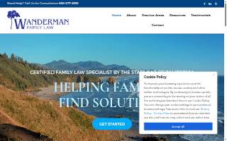Wanderman Family Law P.C. website