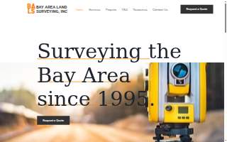 Bay Area Land Surveying Inc website
