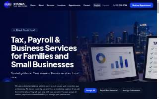 Stanza Tax Services website