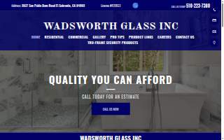 Wadsworth Glass Inc. website
