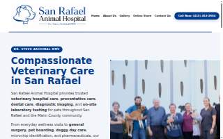 San Rafael Animal Hospital website