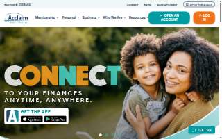 Acclaim Federal Credit Union website