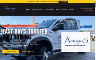 Amayas Towing website