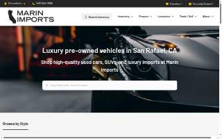 Marin Imports website