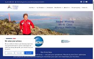 Muscle Joint Clinic website