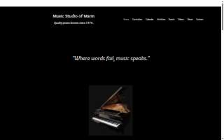 Music Studio of Marin website