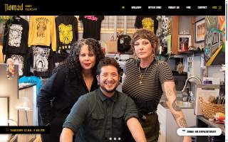 Nomad Body Piercing of Novato website