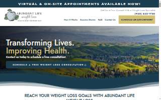 Abundant Life Weight Loss website