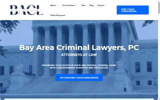 Bay Area Criminal Lawyers, PC website