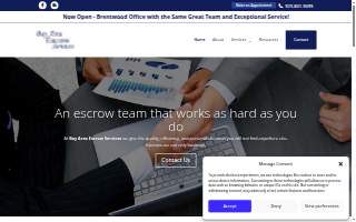 Bay Area Escrow Services website