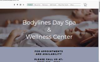 Bodylines Day Spa website