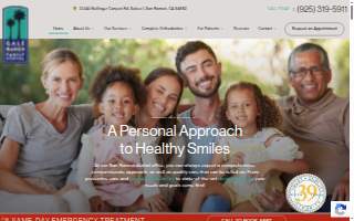 Gale Ranch Family Dental website