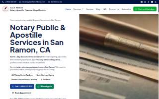 Gale Ranch Notary, Apostille and Financial Services website