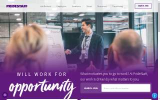 PrideStaff website