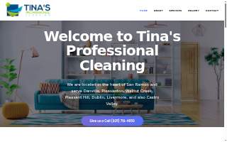 Tina's Professional Cleaning website