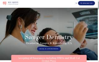 H.S. Mann Family Dentistry website