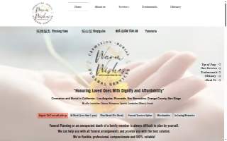 Warm Wishes Funeral Services website