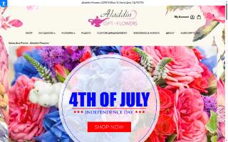 Aladdin Flowers website