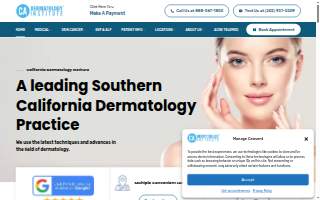California Dermatology Institute of Santa Ana website