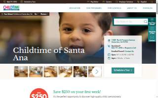 Childtime of Santa Ana website