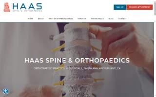 HAAS Spine & Orthopaedics website
