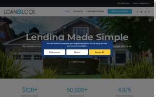 LoanLock website