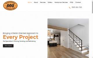 805 Hardwood Flooring website