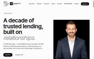 Matt Genovese - MG Lending website
