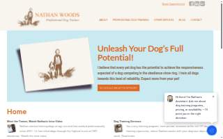 Nathan Woods, Dog Trainer website