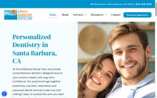 Santa Barbara Dental Care website