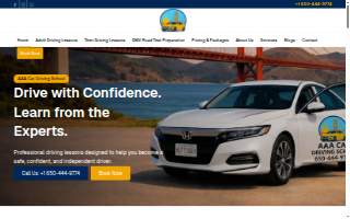 AAA Car Driving School website