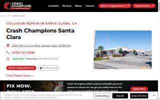 Crash Champions Collision Repair Santa Clara Martin website