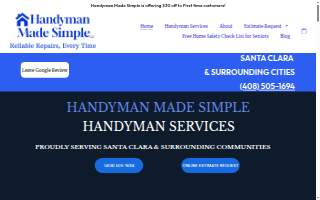 Handyman Made Simple LLC. website