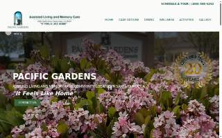 Pacific Gardens website