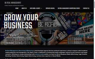 Be Real Management & Marketing website