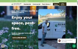 GuardUp Pest Control website