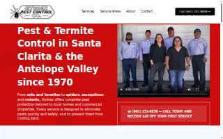 Hydrex Pest Control website