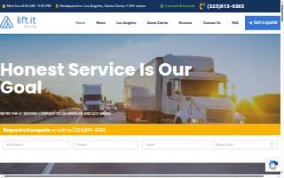 Lift It Moving website