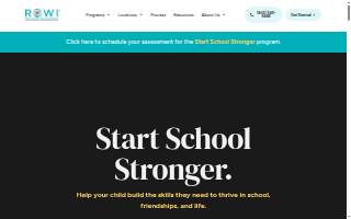 ROWI Teen & Parent Mental Health Wellness Centers website