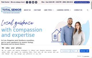 Total Senior Assisted Living Referral Agency - Santa Clarita website