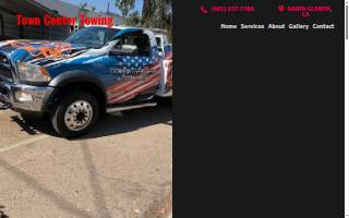 Town Center Towing website