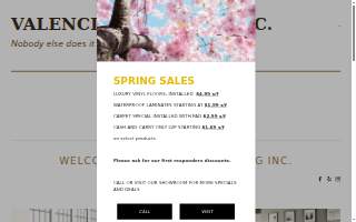 Valencia Flooring Inc. website