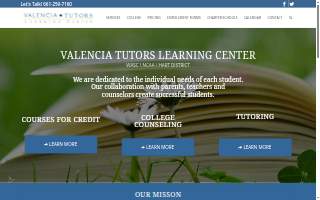Valencia Tutors Learning Center website