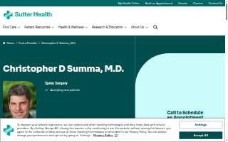 Christopher D Summa, M.D. website