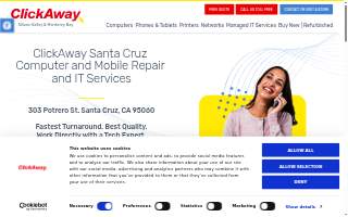 ClickAway Tech Repair & IT Services in Santa Cruz website