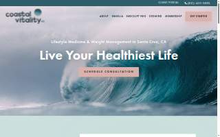 Coastal Vitality MD website