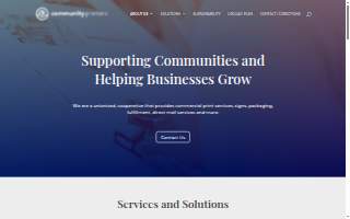 Community Printers website