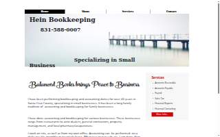 Hein Bookkeeping website